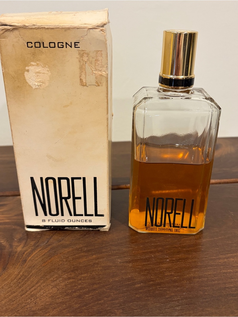 Vintage NORELL Cologne 8 Oz Limited (1/2 Full =4 Oz). With Original Box